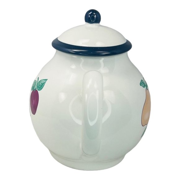 Orchard Medley by Princess House Vintage 80s Ceramic Tea Pot Fruit Pattern - Picture 5 of 10